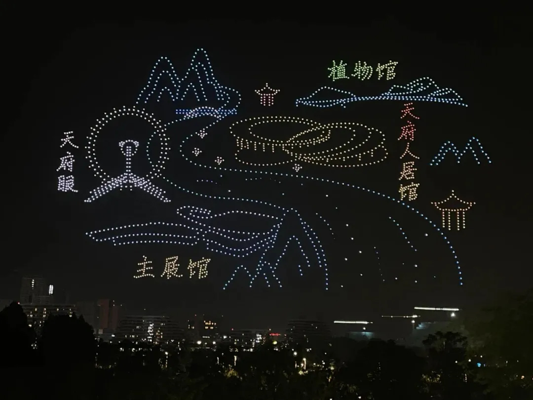 Grand Show of Drones Lights up Night Sky above the Expo_Picture News