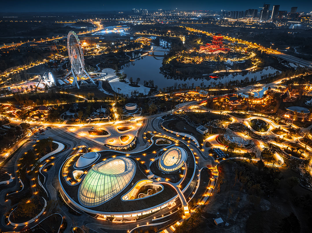 2024成都世界园艺博览会夜景大景